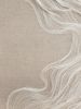 Peace | Tapestry in Wall Hangings by Saskia Saunders. Item made of linen with fiber works with minimalism & contemporary style
