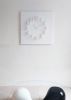 Mocap "white/white" Illusionistic Wall Clock | Decorative Objects by JAN PAUL. Item composed of wood and metal in mid century modern or contemporary style