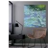 Water Lillies | Oil And Acrylic Painting in Paintings by Lorraine Downey Artist. Item composed of canvas