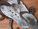 Salvage Rights - 1 | Wall Sculpture in Wall Hangings by Jeffrey H Dean. Item made of wood with steel works with coastal style