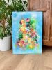 Wish you Flowers nr 10 | Oil And Acrylic Painting in Paintings by Art by Geesien Postema. Item composed of canvas in contemporary or country & farmhouse style