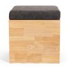Zuma Para solid wood storage stool | Chairs by Modwerks Furniture Design. Item composed of wood in minimalism or contemporary style