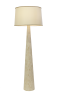 Tall Conical Floor Lamp in Bone Marquetry, Nima | Lamps by FARRAGO DESIGN INC. Item made of wood compatible with mid century modern and contemporary style