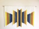 MAZE Art Deco 3D Modern Textile Fiber Art Tapestry | Wall Hangings by Wallflowers Hanging Art. Item composed of fiber in mid century modern or contemporary style