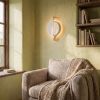 Sangam Sculptural Clay Wall Sconce | Two-Piece Confluence Li | Sconces by Naaya Studio. Item made of stoneware compatible with minimalism and contemporary style