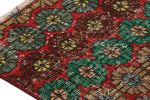 Vintage Zeki Múren Runner in Red, with Colorful Floral | Area Rug in Rugs by Rug and Kilim