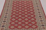 Vintage Bokhara Rug in Rich Red with Geometric Patterns | Area Rug in Rugs by Rug and Kilim