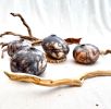 Horse hair zen ceramic stone vases | Sculptures by Elena Miller. Item made of ceramic compatible with minimalism and contemporary style