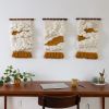 TRIAD [Full set of 3] | Tapestry in Wall Hangings by Keyaiira | leather + fiber | Artist Studio in Santa Rosa. Item composed of wool & fiber