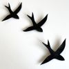 Set Of Seven Porcelain Swallow Wall Art | Art & Wall Decor by Elizabeth Prince Ceramics