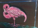 Flamingo Mural | Street Murals by Max Ehrman (Eon75) | Celebration Park Naples in Naples. Item made of synthetic