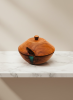 Apple Wood & Azure Resin Vessel | One-of-a-Kind Art | Decorative Bowl in Decorative Objects by Holzkunst Samuel Meisinger. Item composed of wood in modern style