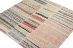 Rug & Kilim’s Patchwork Kilim Square Rug in Polychromatic | Area Rug in Rugs by Rug and Kilim