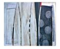 Bamboo Series | Oil And Acrylic Painting in Paintings by Debra Yates. Item made of bamboo with fabric