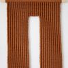 Keyhole in Rust | Macrame Wall Hanging in Wall Hangings by YASHI DESIGNS. Item made of cotton with fiber works with mid century modern & contemporary style