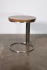 Trillo Single Leg Side Table in Stainless Steel, Costantini | Tables by Costantini Designñ. Item composed of wood and steel