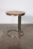 Trillo Single Leg Side Table in Stainless Steel, Costantini | Tables by Costantini Design. Item composed of wood and steel