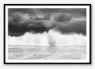 "STORM WAVE" Large Black And White Print. | Photography by ANDREW LEVER. Item composed of paper compatible with coastal style