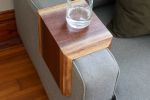 Live Edge Walnut Armrest Table | Side Table in Tables by Hazel Oak Farms. Item made of walnut compatible with minimalism style