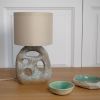 Amphora Lamp - Turquoise | Table Lamp in Lamps by niho Ceramics
