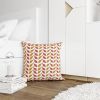 Leaf Pillow Cover | Rustic Boho Design | Handmade Earth Tone | Pillows by SewLaCo. Item composed of linen in boho or country & farmhouse style