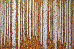"Fall Foliage" 48x72" Oil on canvas | Oil And Acrylic Painting in Paintings by Melissa Ellis Art. Item made of canvas with synthetic