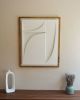 No. 107 Japandi Plaster Wall Relief - Scandinavian Decor | Wall Sculpture in Wall Hangings by Joseph A