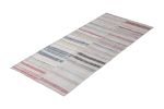Modern Patchwork Kilim Runner in Gray Multicolor Stripe | Area Rug in Rugs by Rug and Kilim