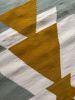Royal Sage Green & Mustard Handmade Rug | Runner Rug in Rugs by Mumo Toronto. Item made of cotton