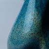 Abstract vase - Glossy gradient blue-black / T-15 | Vases & Vessels by BinaryCeramics. Item made of ceramic works with art deco style