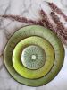 Big kiwi platter 28 cm | Decorative Plate in Decorative Objects by Federica Massimi Ceramics