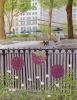 Alliums in Gramercy Park - Giclee Prints | Paintings by Michelle Keib Art. Item made of paper