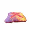 hand-embroidered needlepoint STARRY pillow, OOAK | Pillows by Mommani Threads. Item made of wool works with contemporary & eclectic & maximalism style