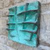 Strata in Verdigris | Wall Sculpture in Wall Hangings by Boldstone. Item compatible with contemporary and coastal style