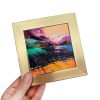 Small art landscape abstract | Oil And Acrylic Painting in Paintings by Natart. Item composed of wood and synthetic in minimalism or contemporary style