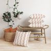 Artisan Terracotta Clay Pillow Cover | Rust Boho Design | Sham in Linens & Bedding by SewLaCo. Item made of linen works with boho & mid century modern style