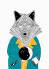 Willa the Wolf | Prints by Chrysa Koukoura. Item made of paper
