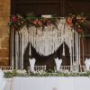Macrame Wedding Backdrop | Macrame Wall Hanging by Sarah Simonds | The Barns At Hunsbury Hill - Wedding Venue Northamptonshire in Northampton