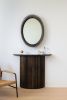 Mooda Mirror Oval 28 | Decorative Objects by INDO-. Item composed of wood and glass