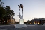 LA RENCONTRE  -  THE ENCOUNTER | Public Sculptures by COOKE-SASSEVILLE | Videotron Center in Québec. Item made of stone & synthetic