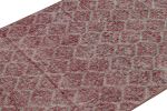 Vintage Zeki Müren Runner Rug with Burgundy Geometric | Area Rug in Rugs by Rug and Kilim