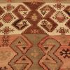 Vintage Mid-Century Emirdag Red And Brown Wool Kilim Rug | Area Rug in Rugs by Rug and Kilim