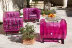 Yomi "Cocktail Ruka VI" Luminous Pink Sofa - By NEP | Couch in Couches & Sofas by MW Designer Furniture. Item made of synthetic