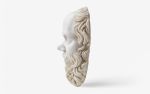 Socrates Mask 'Ephesus Museum' | Wall Sculpture in Wall Hangings by LAGU. Item composed of marble