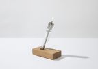 Migration / a modern oil candle (single candle) | Lighting by Perhacs Studio. Item composed of wood & steel compatible with minimalism and contemporary style