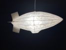 Small Zeppelin Hanging Lamp | Pendants by Pedro Villalta. Item composed of steel and paper