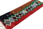 Vintage Moroccan Runner Rug with Polychromatic Diamond | Area Rug in Rugs by Rug and Kilim