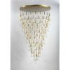 AK4002RD SKINNY RAIN ROUND | Chandeliers by alanmizrahilighting | New York in New York. Item composed of glass