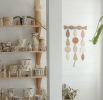 Ceramic wall hanging with decorative wood design | Wall Sculpture in Wall Hangings by Heidi Anderson HASTUDIO. Item composed of wood and ceramic