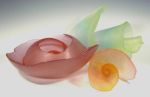 DJR Glass / Crystal Shell Group | Sculptures by DJR Glass / Donna J. Rice. Item composed of glass & synthetic